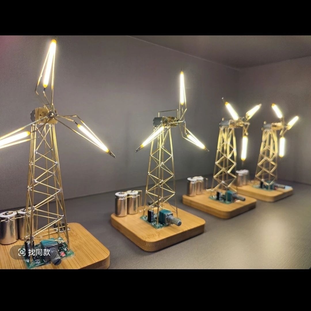 Audio Music Visualizer - Lampa wiatrowa DIY w stylu przemysłowym,