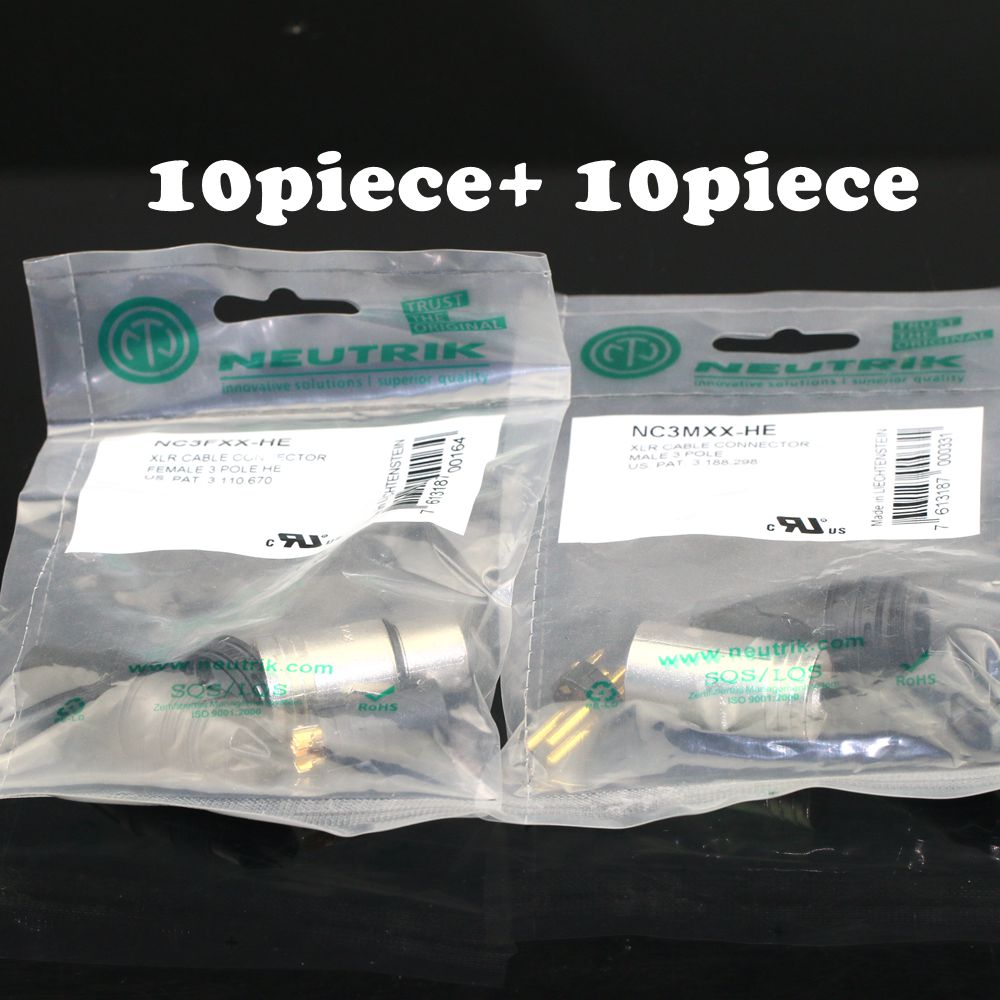 Xlr Microphone Condenser - 20 SZTUK/lot DLA złącza NEUTRIK 10