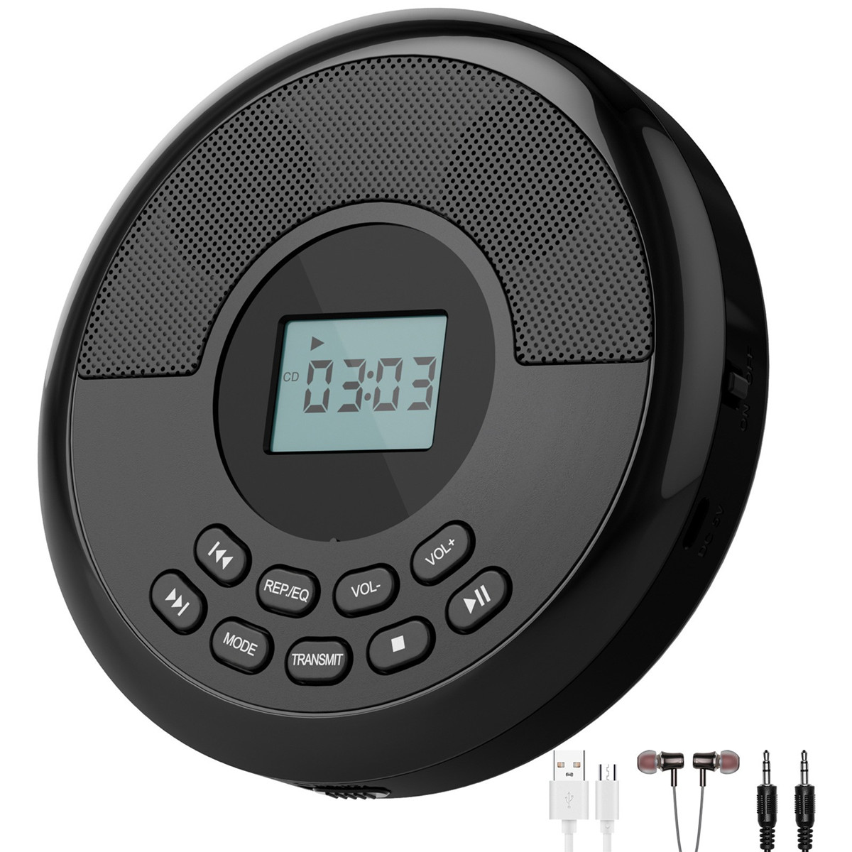 Audio Music Mp3 Songs - Przenośny odtwarzacz CD MP3 USB Bluetooth