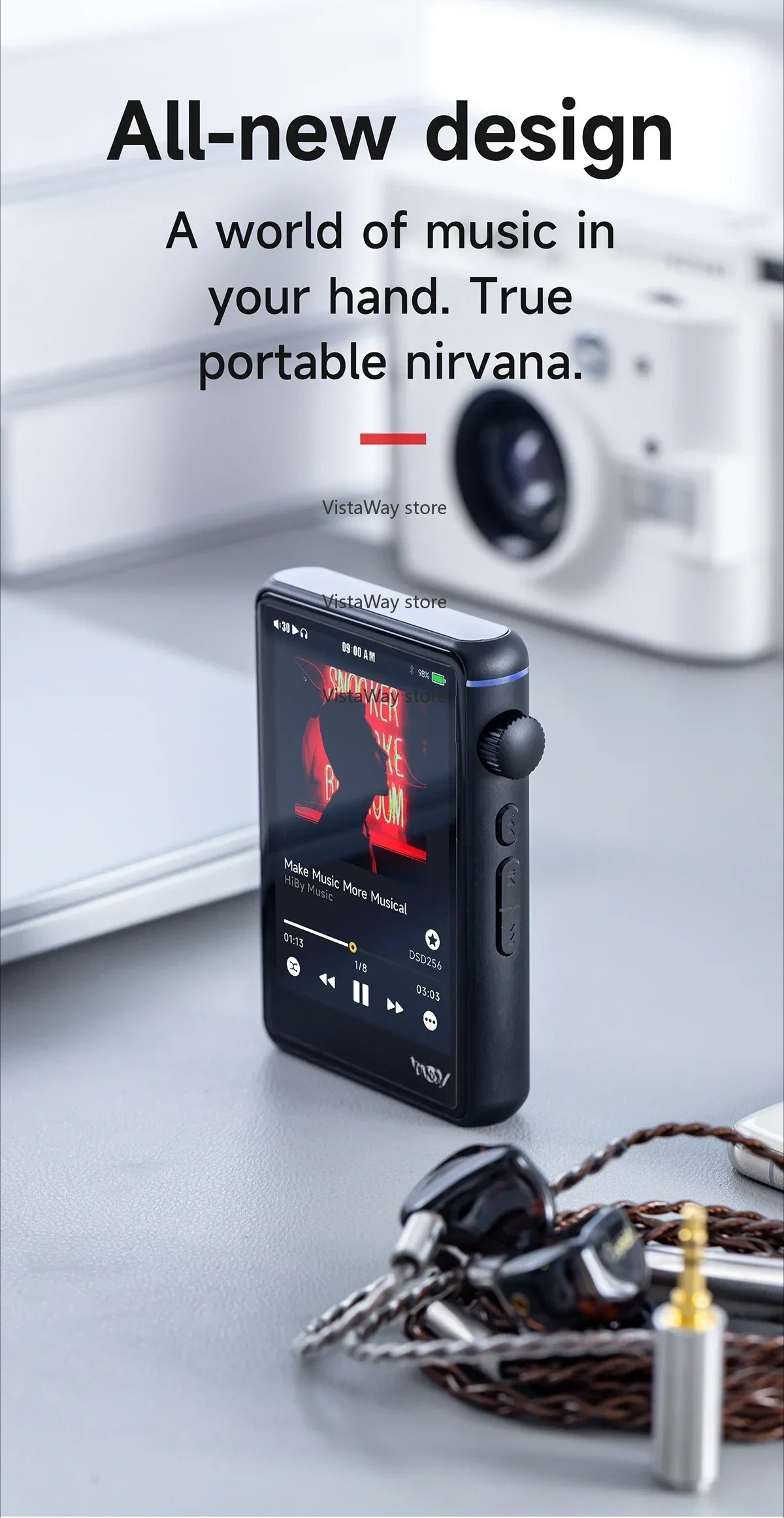 Audio Music Web - Odtwarzacz muzyczny Bluetooth WiFi MP3 HiFi