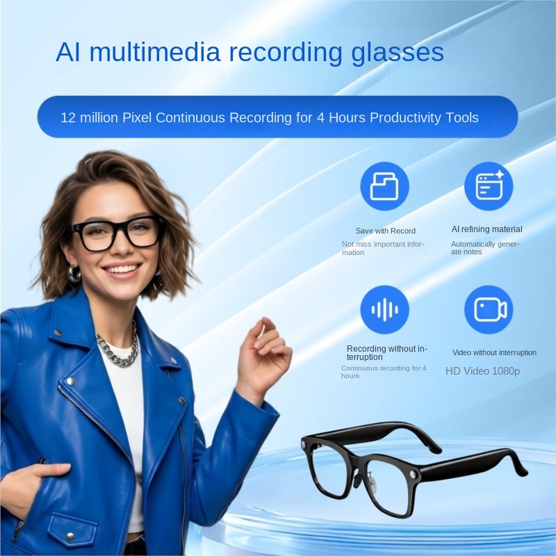 Audio Music Ai - OLOIU Echowear Smart AI Inteligentne Okulary