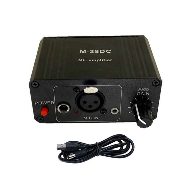 Xlr Microphone Condenser - Przedwzmacniacz mikrofonowy ABJF-Protable, wyjście XLR, zasilanie