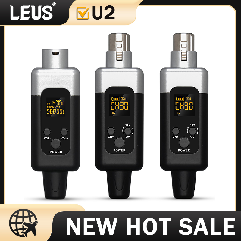 Xlr Microphone Condenser - LEUS U2 UHF konwerter mikrofonu bezprzewodowego