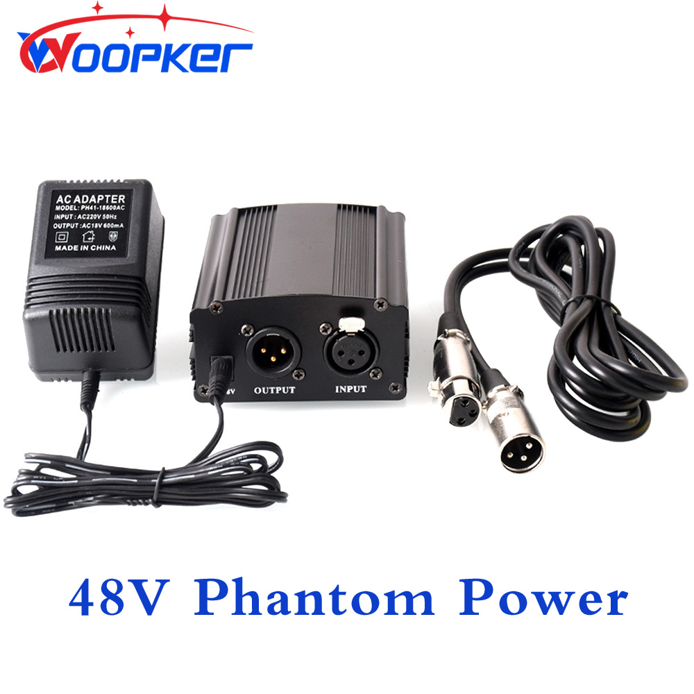 Xlr Microphone Condenser - Woopker 48V Phantom Power Supply z