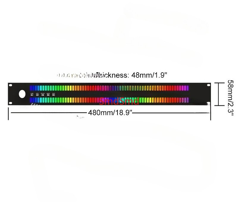Audio Music Visualizer - Wyświetlacz Spektrum Muzycznego LED z 128