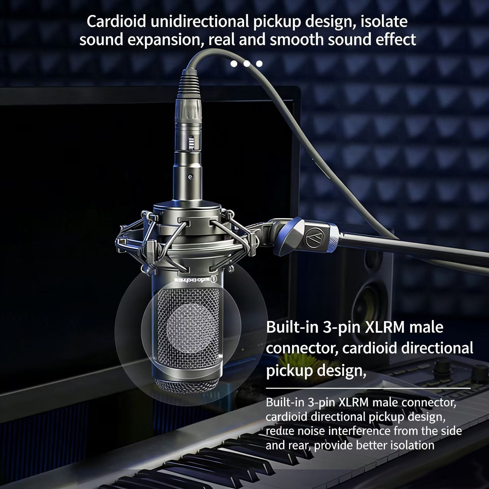 Profesjonalny mikrofon studyjn – Xlr Microphone Condenser recenzja i cena
