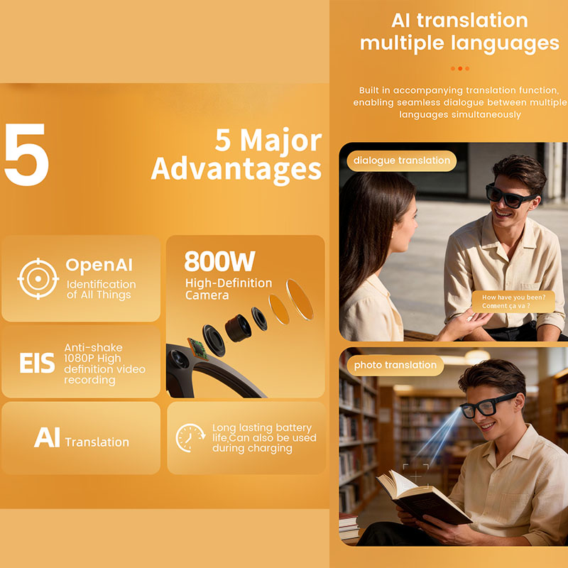 Inteligentne okulary AI z kame – Audio Music Ai recenzja i cena